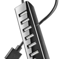hub usb 2.0 ngs ihub7 tiny 7 ports noir