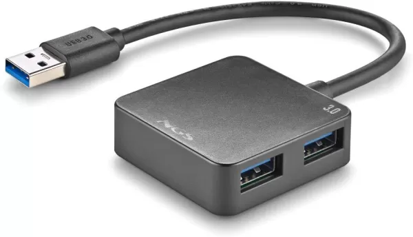 hub usb 3.0 ngs ihub tiny 4 ports noir