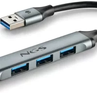 hub usb 3.2 ngs ihub4 micro gris