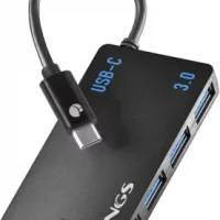 hub usb c 3.0 ngs wonder ihub4 4 ports noir