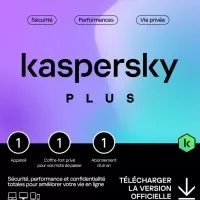 kaspersky plus 1 appareil 1 an boite