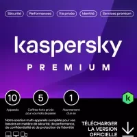 kaspersky premium 10 appareils 1 an boite