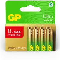 lot de 8 piles gp ultra aaa lr03 15v