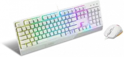 pack gamer msi vigor gk30 combo rgb blanc