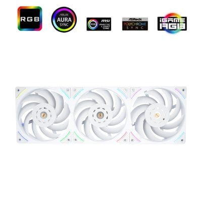 thermalright, ventilateur boitier, triple ventilateur pc, tl ub rgb, ventilateur 360mm, ventilateur 120mm blanc, ventilateur argb pc, refroidissement pc, ventilateur pwm, setup gaming blanc