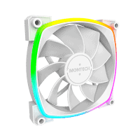ventilateur boitier montech rx120 rgb blanc 120mm