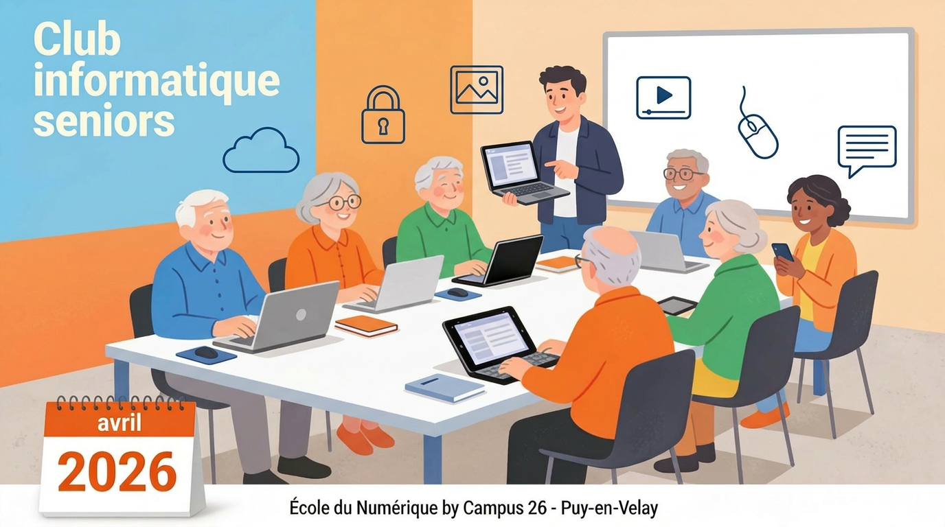 club informatique seniors avril 2026 - SJOUFFRE.FR - Club Informatique Senior - L'École du numérique by Campus 26