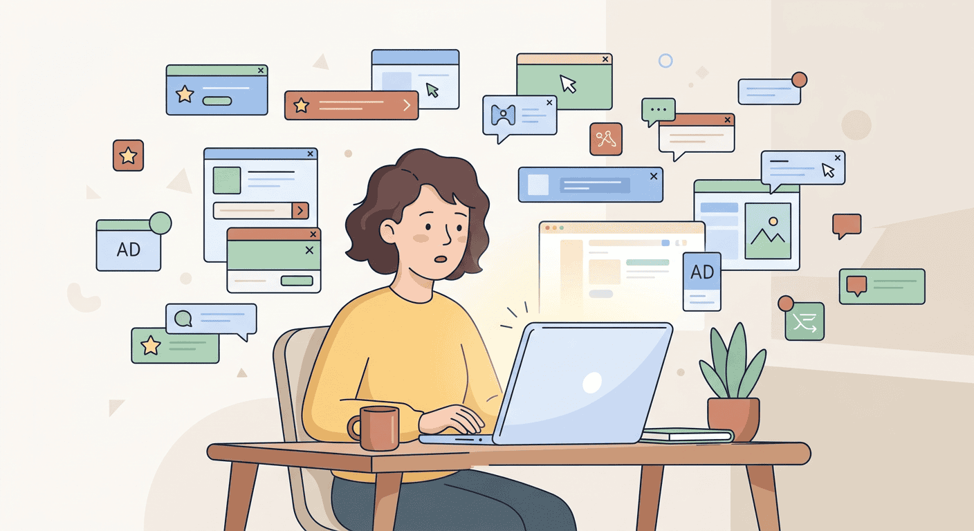 Publicités en ligne pourquoi tu vois des annonces partout