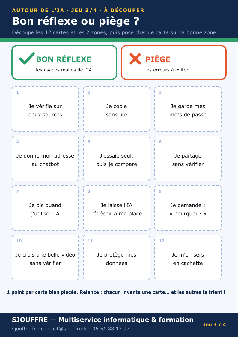 jeu-cartes-à-découper-bon-réflexe-ou-piège_3_sur_4 jeu - cartes à découper bon réflexe ou piège -3 sur 4 - Offert par SJOUFFRE